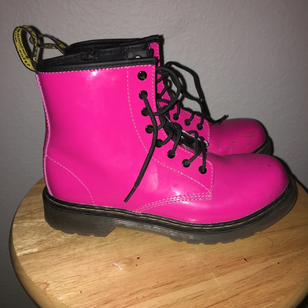 Kids patent leather doc martens